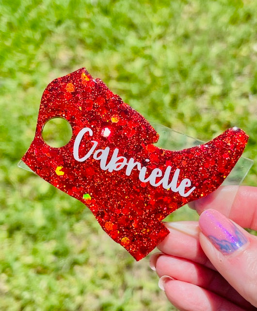 Drill team boot Tumbler nameplates for 40 oz tumbler