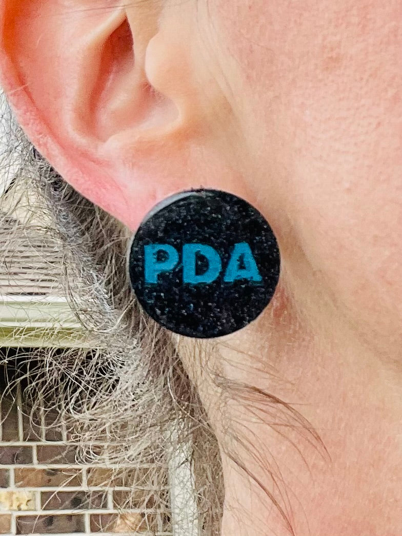 PDA - Precision Dance Academy button stud-style earrings