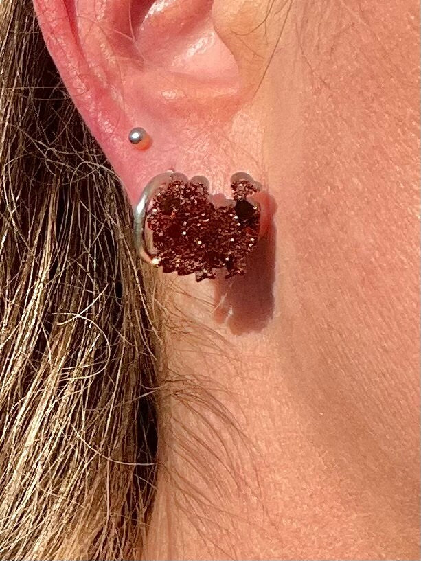 Thanksgiving turkey stud earrings - resin earrings - handcrafted - handmade jewelry