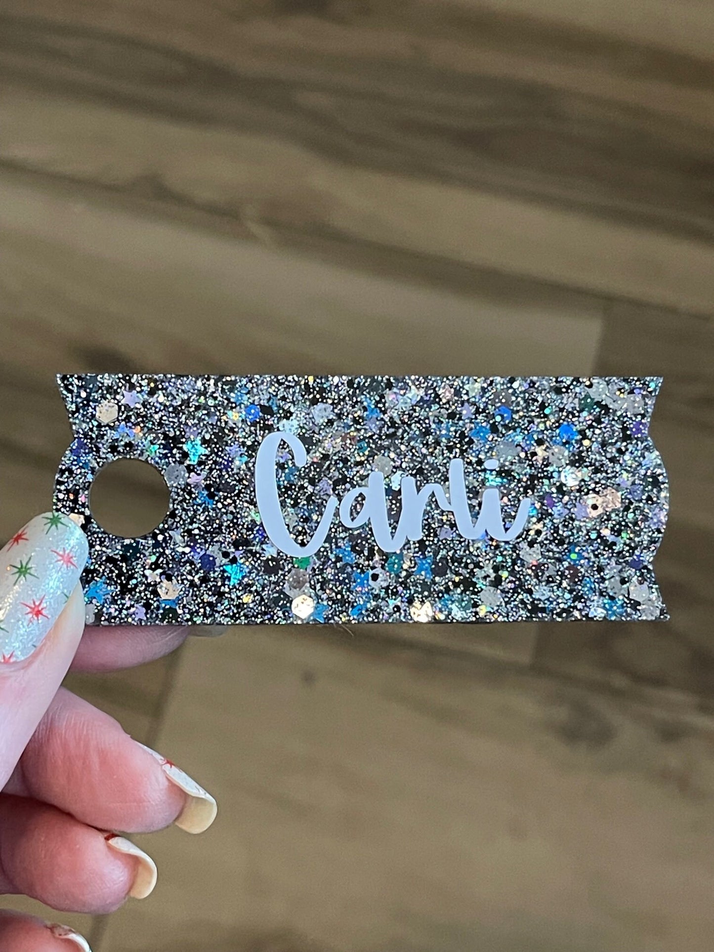 Glitter resin Tumbler nameplates for 30 oz tumbler - personalized nameplate for 30oz Brand name tumbler (Copy)