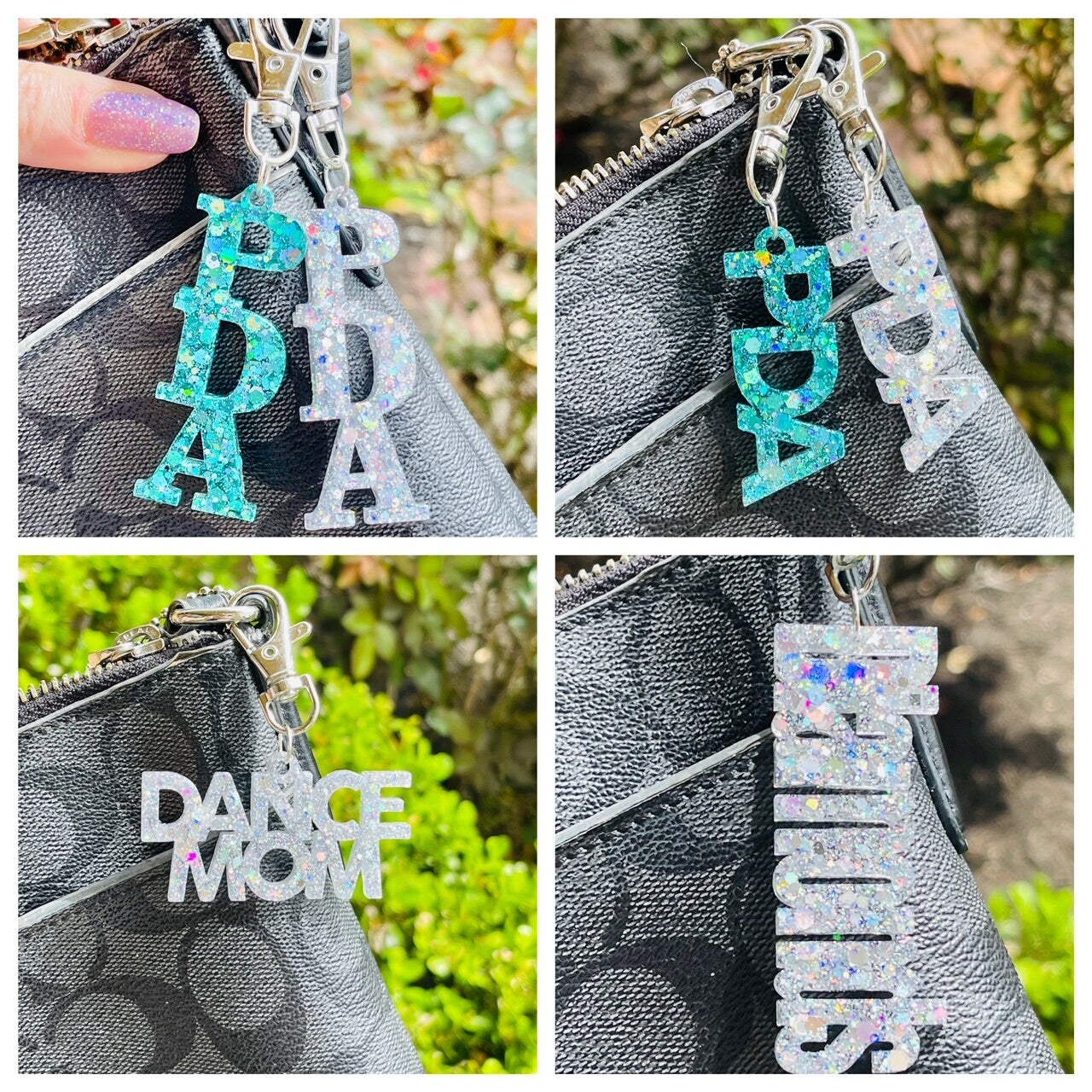 Precision Dance Academy earrings/Bag Charms