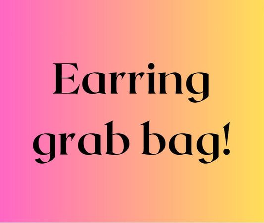 Glitter resin Earring grab bag!  5 for 35!