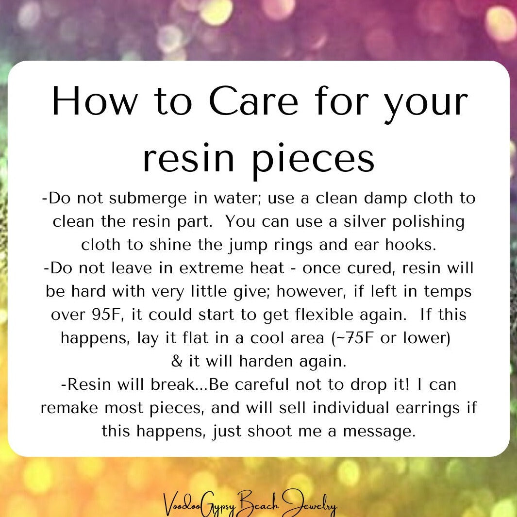 Houston Astros game day earrings - Astros rainbow glitter resin earrings - handmade jewelry