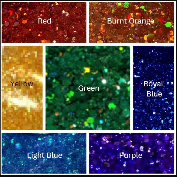 Cheer megaphone glitter resin keychain