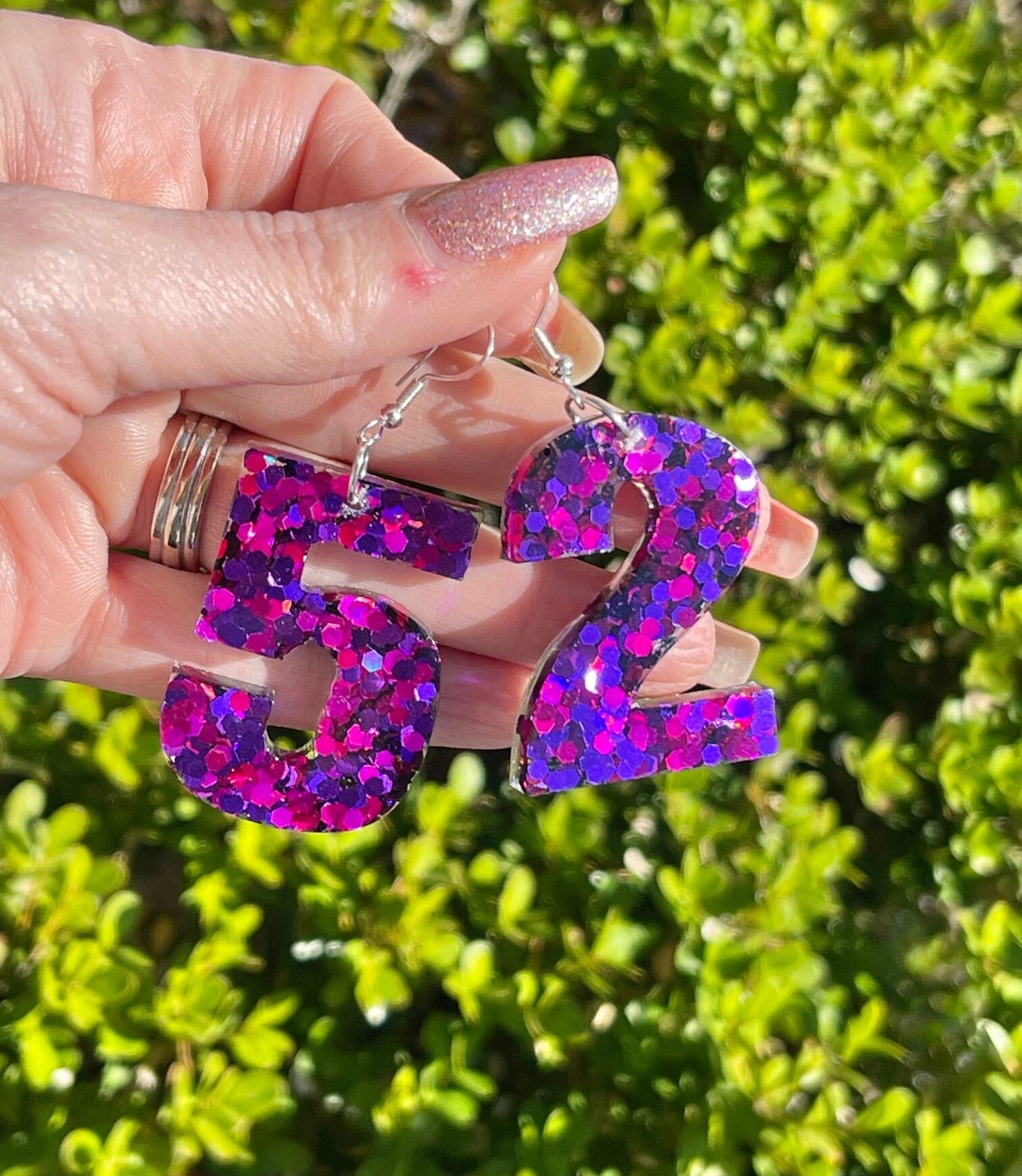 Number earrings - Birthday earring - Jersey number earrings