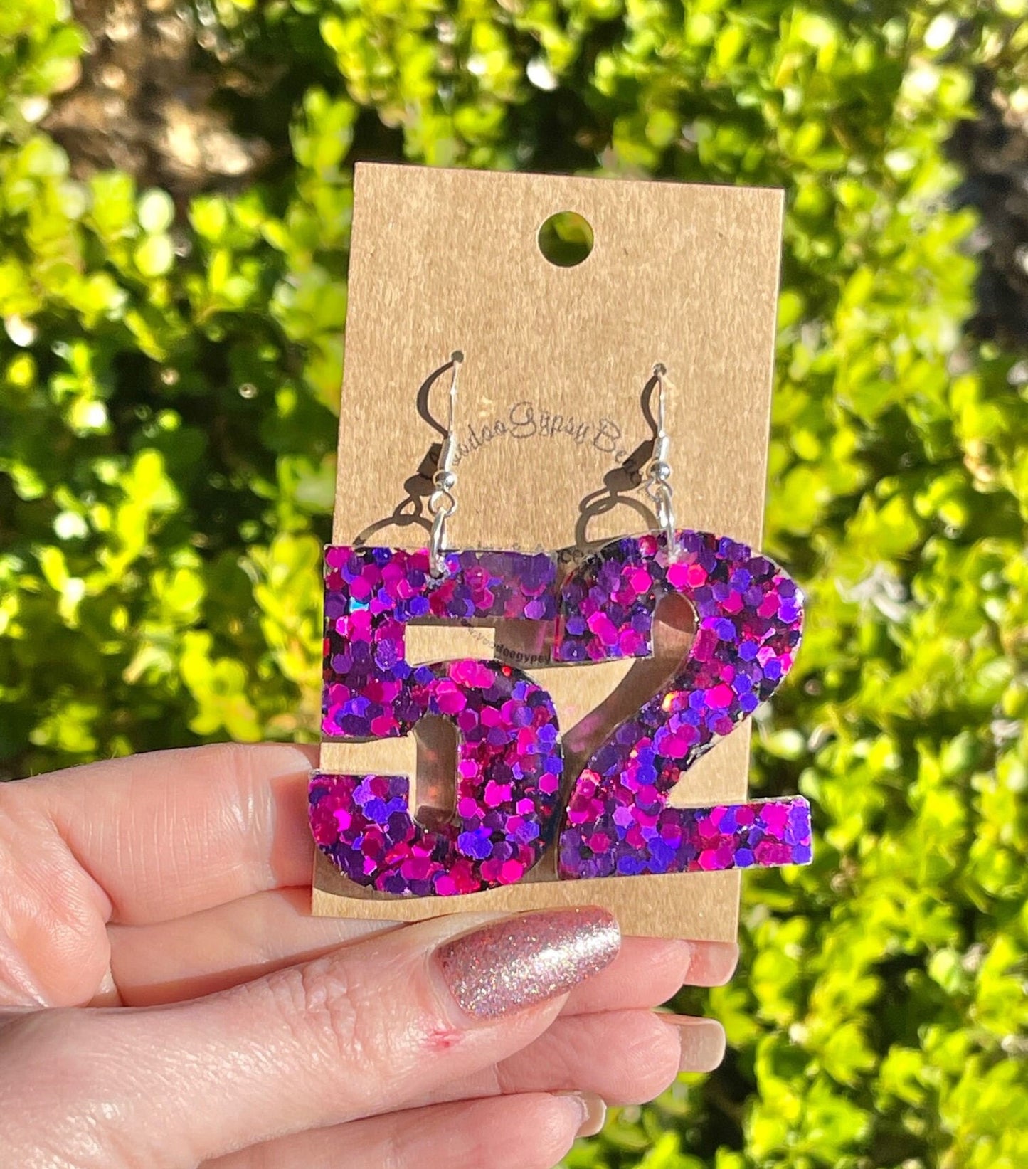 Number earrings - Birthday earring - Jersey number earrings