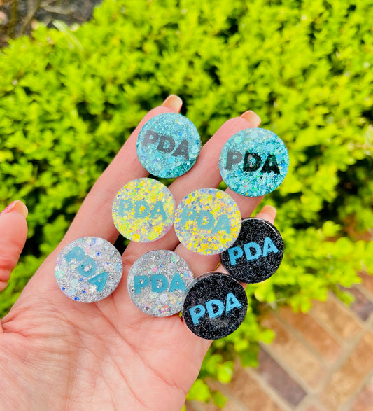 PDA - Precision Dance Academy button stud-style earrings