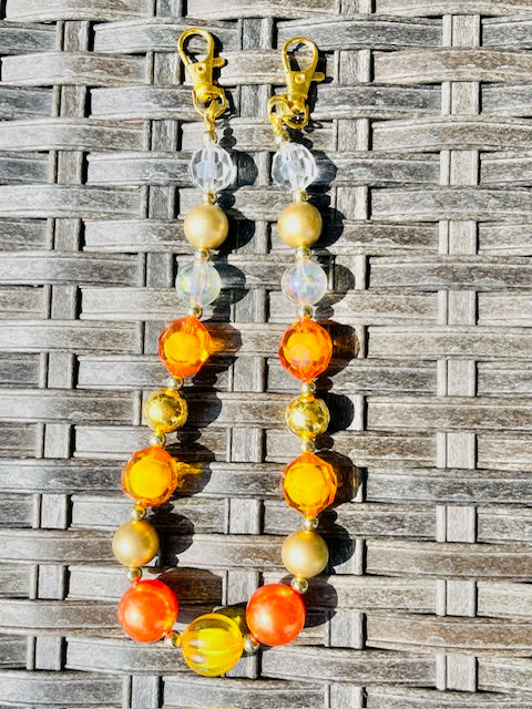 Fall Colors Hand Beaded Bag Chains