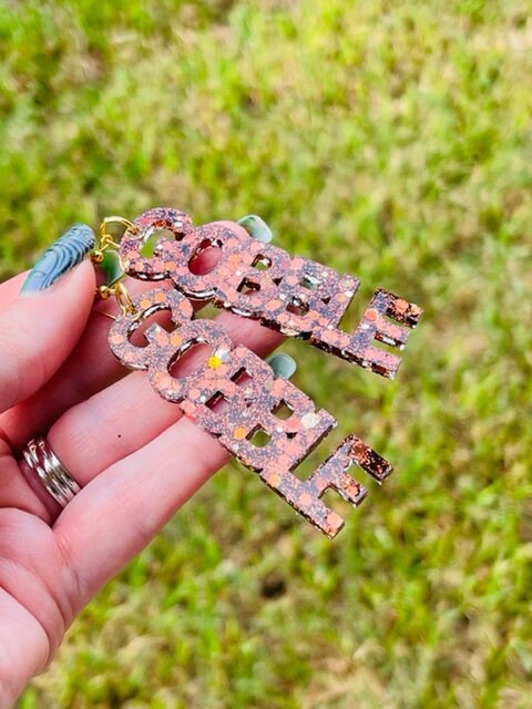 Thanksgiving GOBBLE GOBBLE earrings - Lightweight resin earring - handcrafted - handmade jewelry