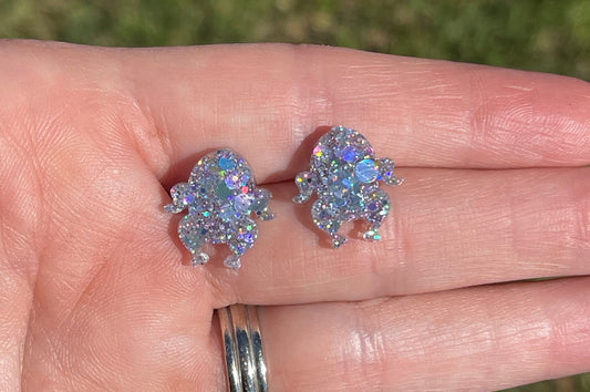 Thanksgiving turkey stud earrings - cooked turkey resin earrings - handcrafted - handmade jewelry