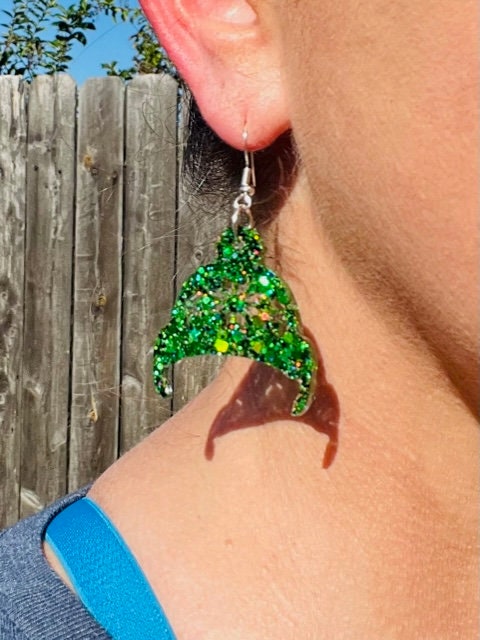 Christmas Story resin earrings - Oh Fudge earring - handmade