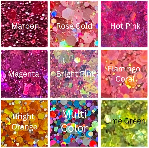 Awareness Ribbon glitter resin Keychain