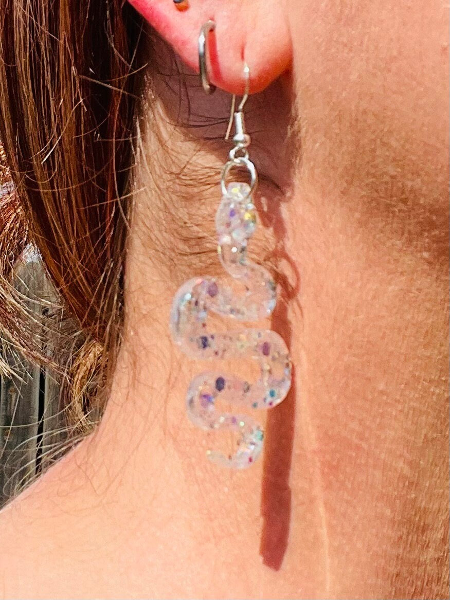 Super light slithering snake earrings - Reputation snake earring