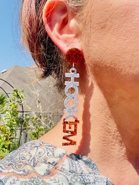 Texas College Game Day earrings - University Team Spirit jewelry